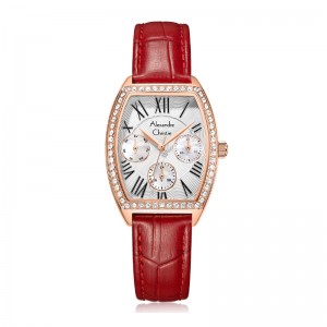 Alexandre Christie AC 2B86 Rosegold Red Leather Lady BFLRGSLRE